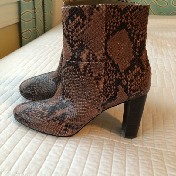Ann Taylor Shoes - Ann Taylor snake embossed leather boots